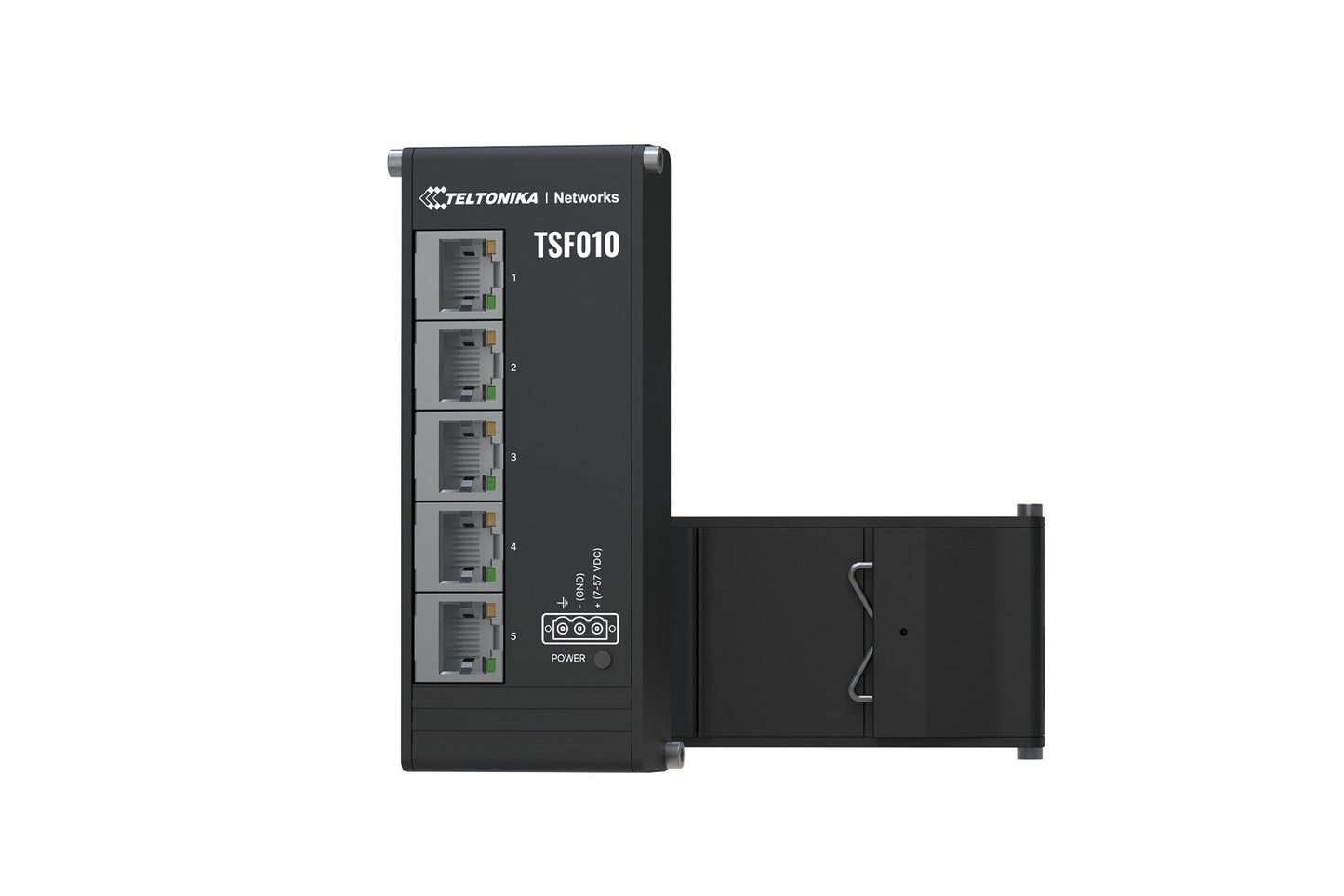 Switch|TELTONIKA|Switch tüüp Unmanaged|Konstruktsioon DIN raud|5xRJ-45 porti|RJ-45 Portide tüüp Fast Ethernet (10/100)|5xFast Ethernet (vask) portide arv|TSF010000000