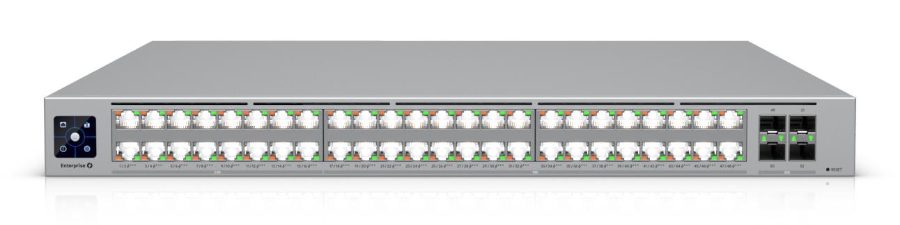 Switch|UBIQUITI|Enterprise Campus 48 PoE|16x2.5GbE|32x10GbE|4xSFP28|PoE+ ports 16|2150 Watts|ECS-48-POE