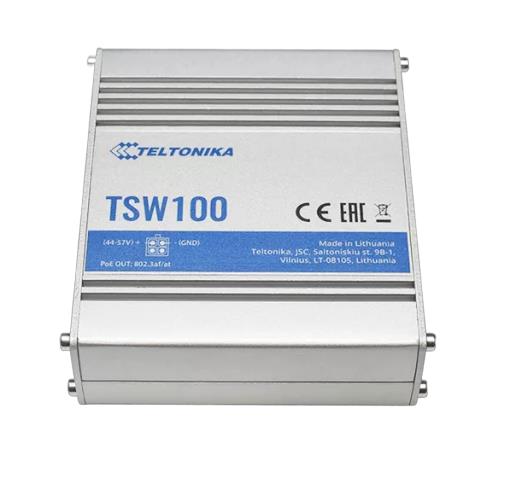 Switch|TELTONIKA|TSW100000000|PoE+ ports 4|120 Watts|TSW100