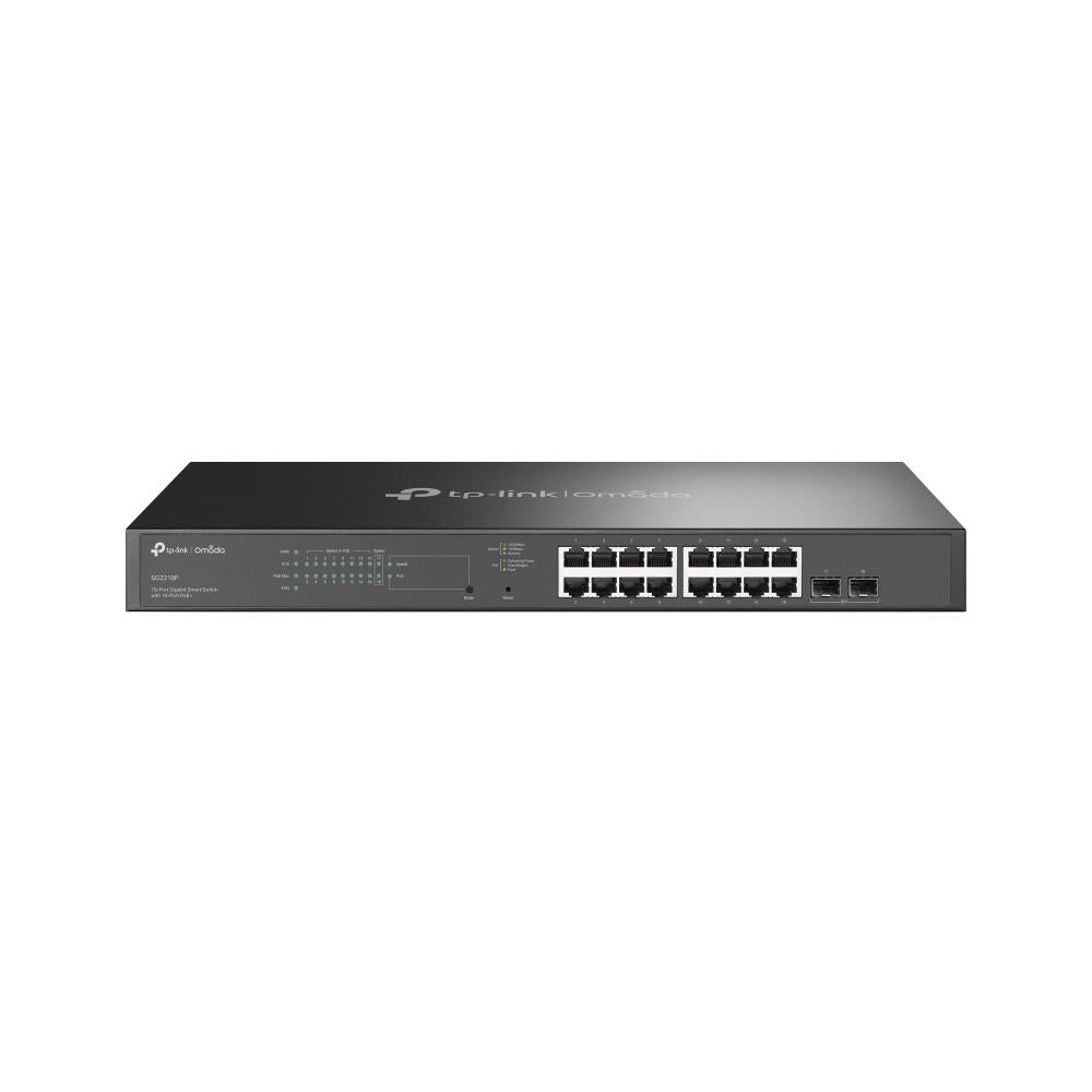 Lüliti|TP-LINK|JetStream|TL-SG2218P|Desktop/pedestal|16x10Base-T / 100Base-TX / 1000Base-T|2xSFP|PoE+ pordid 16|150 vatti|TL-SG2218P