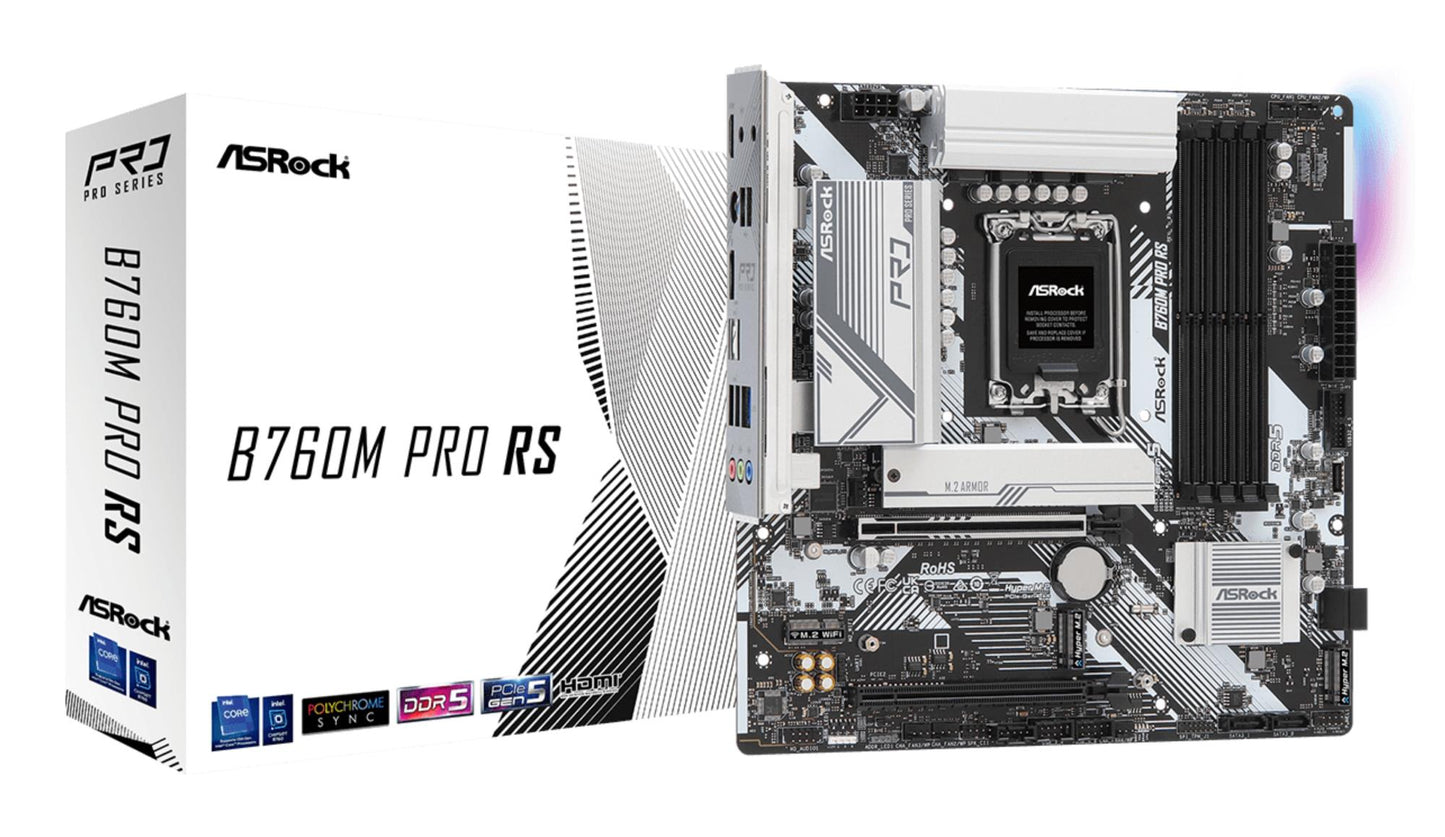 Peamine plaat|ASROCK|Intel B760 Express|LGA1700|Micro-ATX|Mälu DDR5|Mälu pesad 4|1xPCI-Express 3.0 16x|1xPCI-Express 5.0 16x|1xM.2|1xHDMI|1xDisplayPort|2xUSB 2.0|3xUSB 3.2|1xUSB-C|1xPS/2|1xRJ45|3xAudio port|B760MPRORS