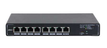 Lüliti|DAHUA|DH-SMG1008|Lüliti tüüp Halda|8x2.5G Ethernet (vask) portide arv|SMG1008