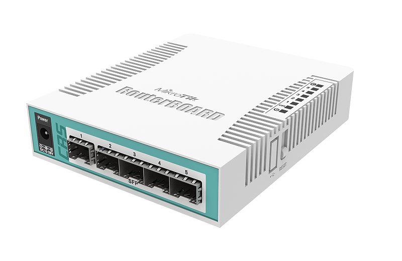 NETI ROUTER/LÜLITI 5PORT SFP/CRS106-1C-5S MIKROTIK