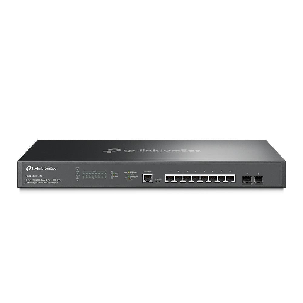 Switch|TP-LINK|Omada|TL-SG3210XHP-M2|Type L2+|Rack|2xSFP+|1xConsole|1|PoE+ ports 8|TL-SG3210XHP-M2