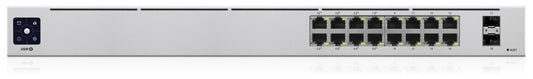 Switch|UBIQUITI|USW-16-POE|Type L2|Desktop/pedestal|Rack|16x10Base-T / 100Base-TX / 1000Base-T|2xSFP|PoE ports 16|PoE+ ports 8|18 Watts|USW-16-POE