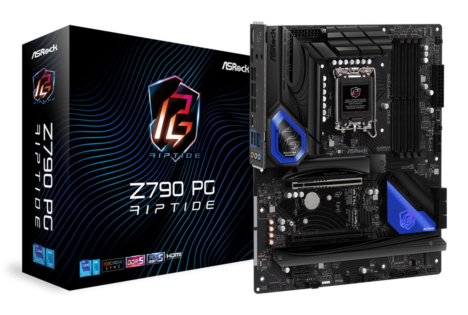 Mainboard|ASROCK|Intel Z790|LGA1700|ATX|Memory DDR5|Memory slots 4|1xPCI-Express 3.0 1x|1xPCI-Express 4.0 16x|1xPCI-Express 5.0 16x|5xM.2|1xHDMI|1xDisplayPort|1xAudio-In|1xAudio-Out|1xMicrophone|2xUSB 2.0|6xUSB 3.2|1xUSB-C|1xRJ45|Z790PGRIPTIDE