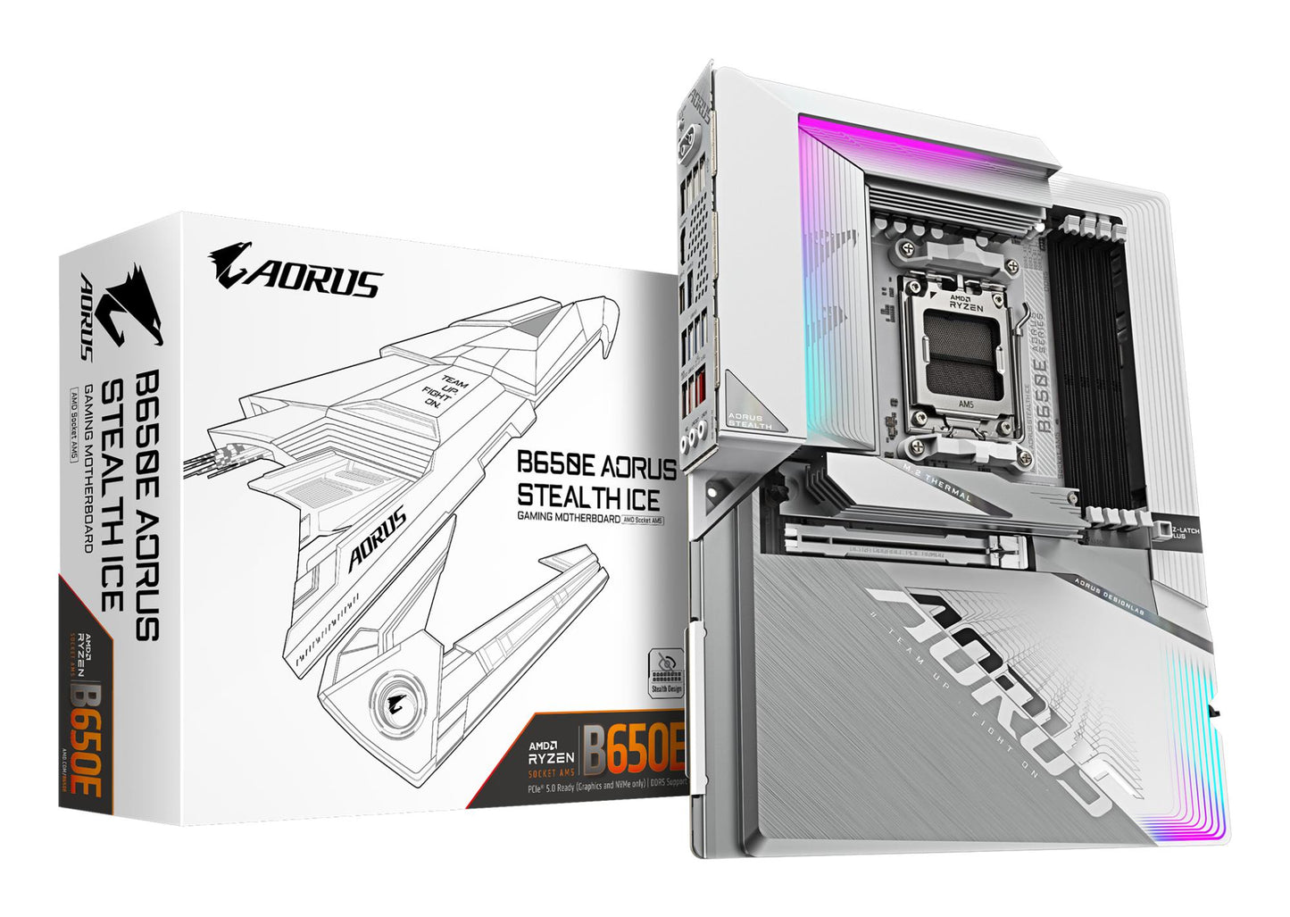 Mainboard|GIGABYTE|AMD B650|ATX|Memory DDR5|Memory slots 4|1xPCI-Express 5.0 16x|3xM.2|1xHDMI|4xUSB 2.0|7xUSB 3.2|1xUSB-C|1xRJ45|3xAudio port|B650EASTEALTHICE