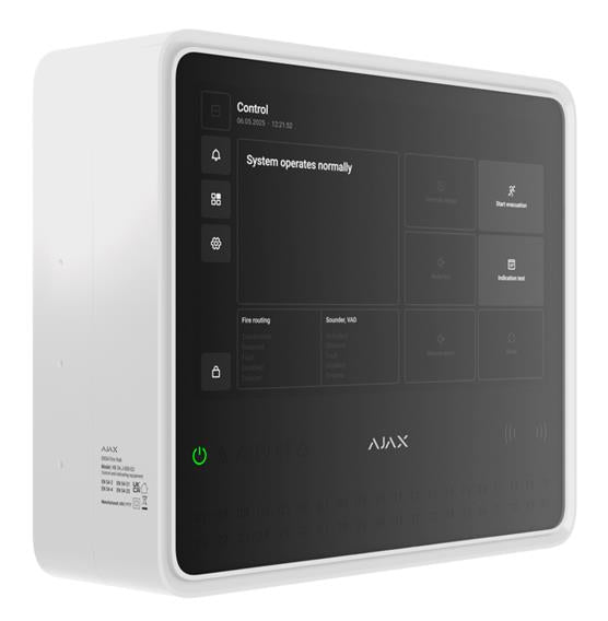 FIRE ALARM PANEL FIRE HUB/EN54 WHITE 125732 AJAX