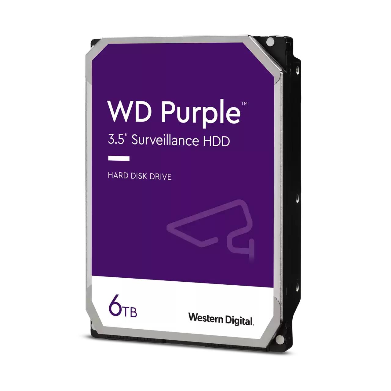 HDD|WESTERN DIGITAL|Purple| 6 TB|Serial ATA III|Buffer 256 MB|5400 RPM|3.5 "|WD64PURZ