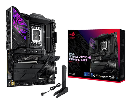 Mainboard|ASUS|Intel Z890|LGA1851|ATX|Memory DDR5|Memory slots 4|1xPCI-Express 4.0 16x|1xPCI-Express 5.0 16x|7xM.2|1xHDMI|1xDisplayPort|1xAudio-In|1xAudio-Out|3xUSB 3.0|7xUSB 3.1|2xUSB-C|2xUSB-C w/Thunderbolt|1xOptical S/PDIF|1xRJ45|ROGSTRIXZ890-EGAMWIFI
