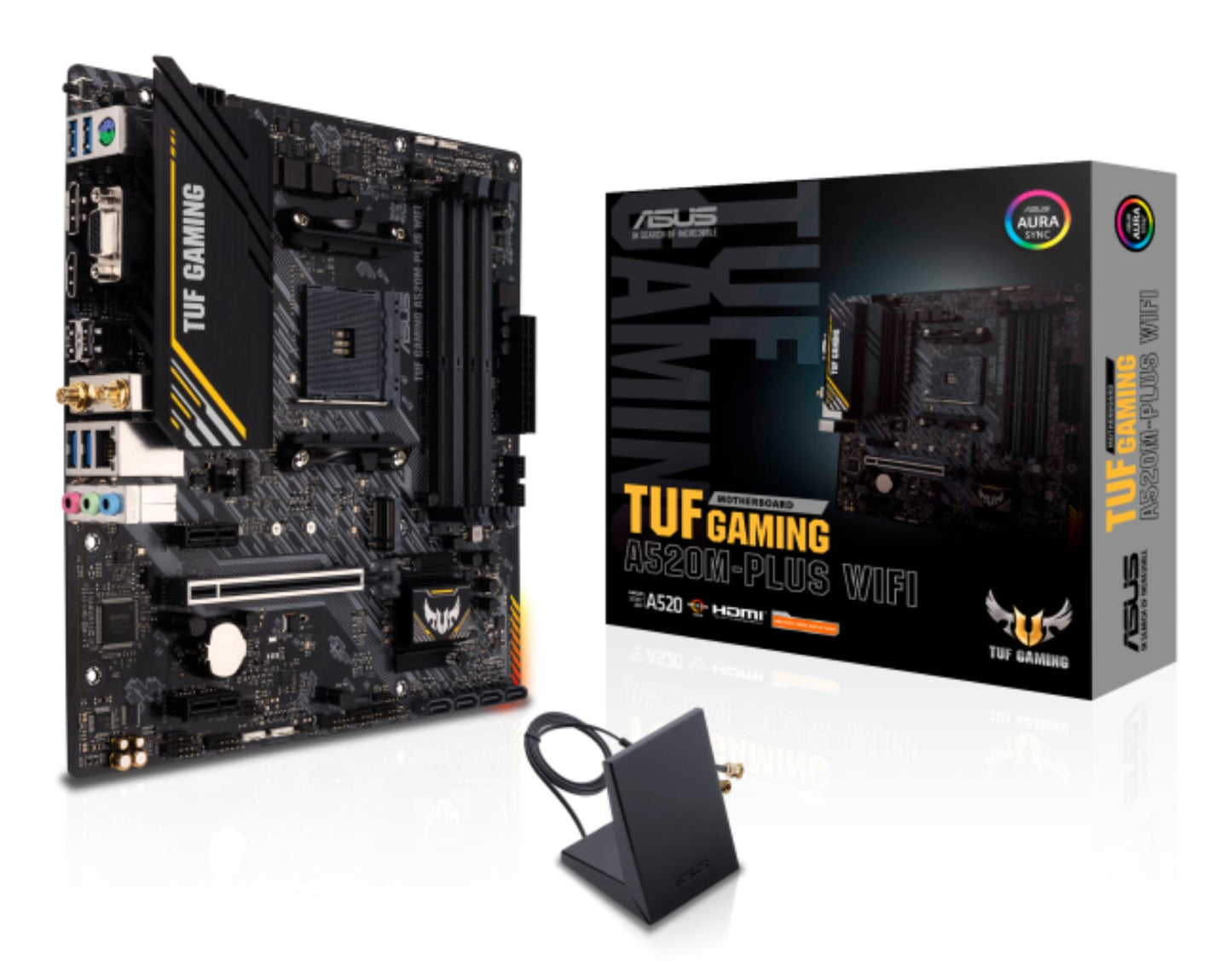 Peamine plaat|ASUS|AMD A520|SAM4|Micro-ATX|Mälu DDR4|Mälu pesad 4|2xPCI-Express 3.0 1x|1xPCI-Express 3.0 16x|1xM.2|1x15pin D-sub|1xHDMI|1xDisplayPort|2xUSB 2.0|4xUSB 3.2|1xPS/2|1xRJ45|3xAudio port|TUFGAMA520M-PLUSWIFI