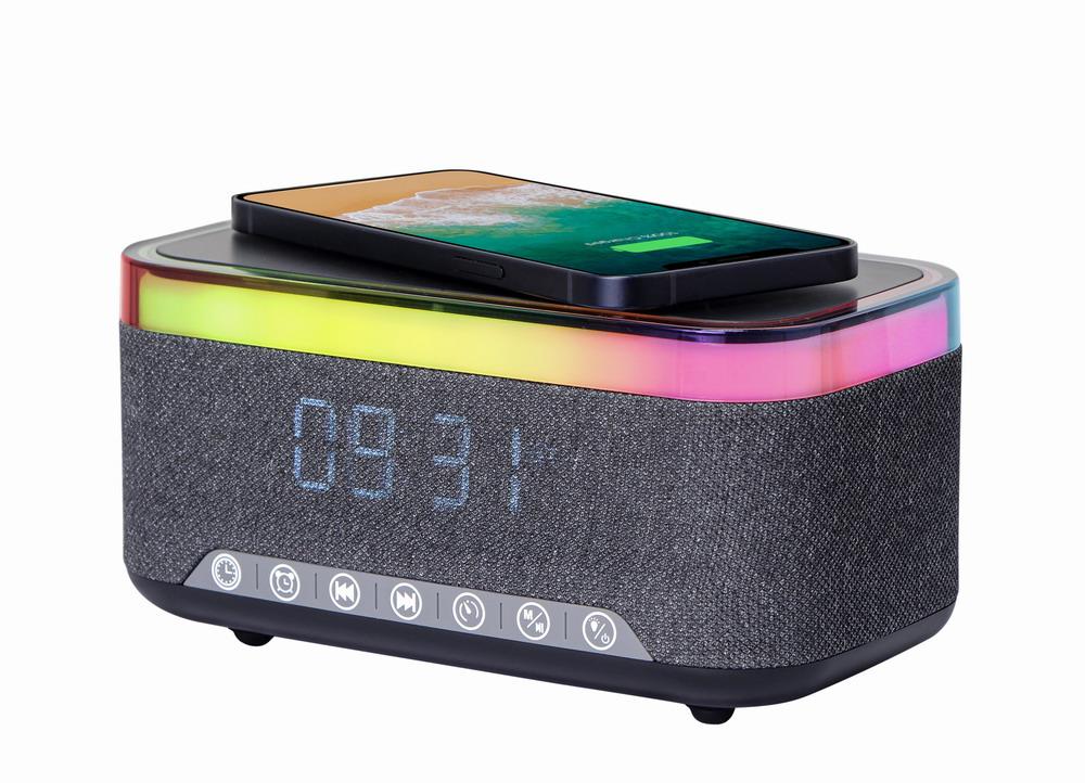 MOBIILNE LAADIMISE SEADE WRL&ALARM KELL/DAC-SPKBT-QC15-BK GEMBIRD