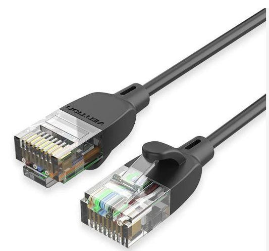 PATCH CABLE CAT.6A UTP/1M BLACK IBIBF VENTION