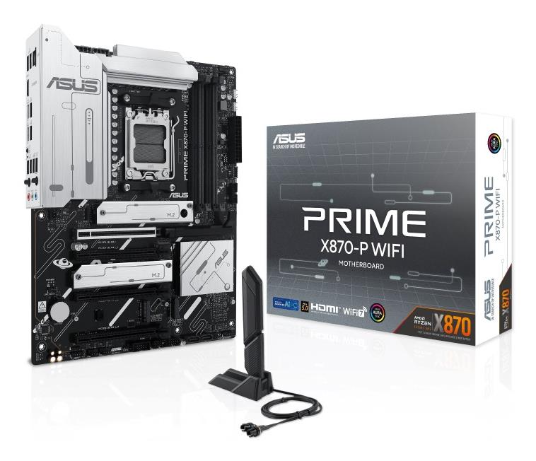 Mainboard|ASUS|AMD X870|SAM5|ATX|Memory DDR5|Memory slots 4|4xPCI-Express 4.0 16x|1xPCI-Express 5.0 16x|4xM.2|1xHDMI|4xUSB 2.0|4xUSB 3.2|2xUSB-C|1xRJ45|3xAudio port|PRIMEX870-PWIFI
