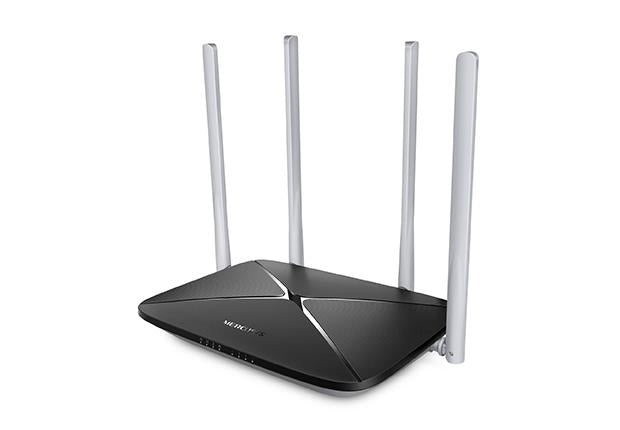 Wireless Router|MERCUSYS|AC12|Wireless Router|1167 Mbps|LAN \ WAN ports 1|Number of antennas 4|AC12