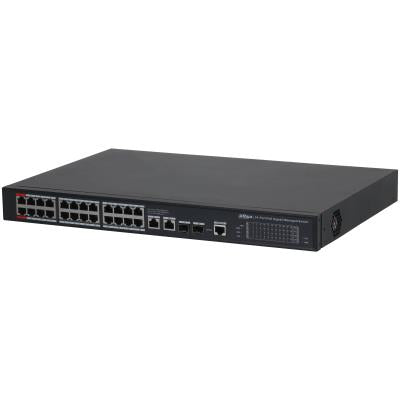 Lüliti|DAHUA|Lüliti tüüp Hallatav|Lüliti kiht L2|26xRJ-45 porti|RJ-45 Portide tüüp Gigabit Ethernet (10/100/1000)|Toide üle Etherneti (PoE) Jah|24xToide üle Etherneti (PoE) portide arv|Kokku toide üle Etherneti (PoE) eelarve 360 W|S4228-24GT-360