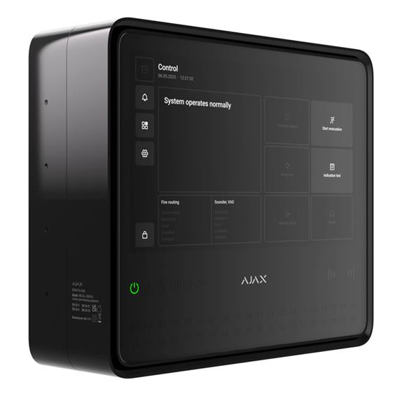 FIRE ALARM PANEL FIRE HUB/EN54 BLACK 125733 AJAX