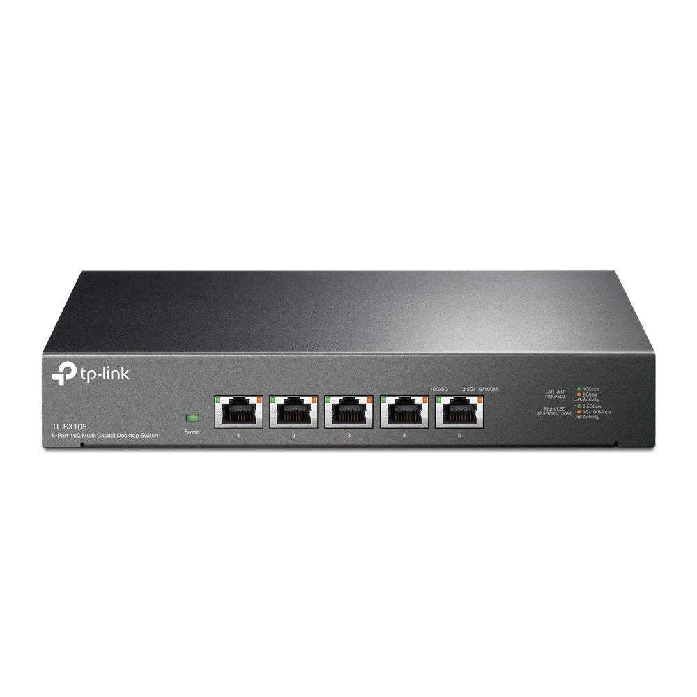 Switch|TP-LINK|Switch tüüp Unmanaged|5xRJ-45 porti|RJ-45 Portide tüüp 10G Ethernet (100/1000/10000)|5x10G Ethernet (copper) portide arv|10G tugi Jah|TL-SX105