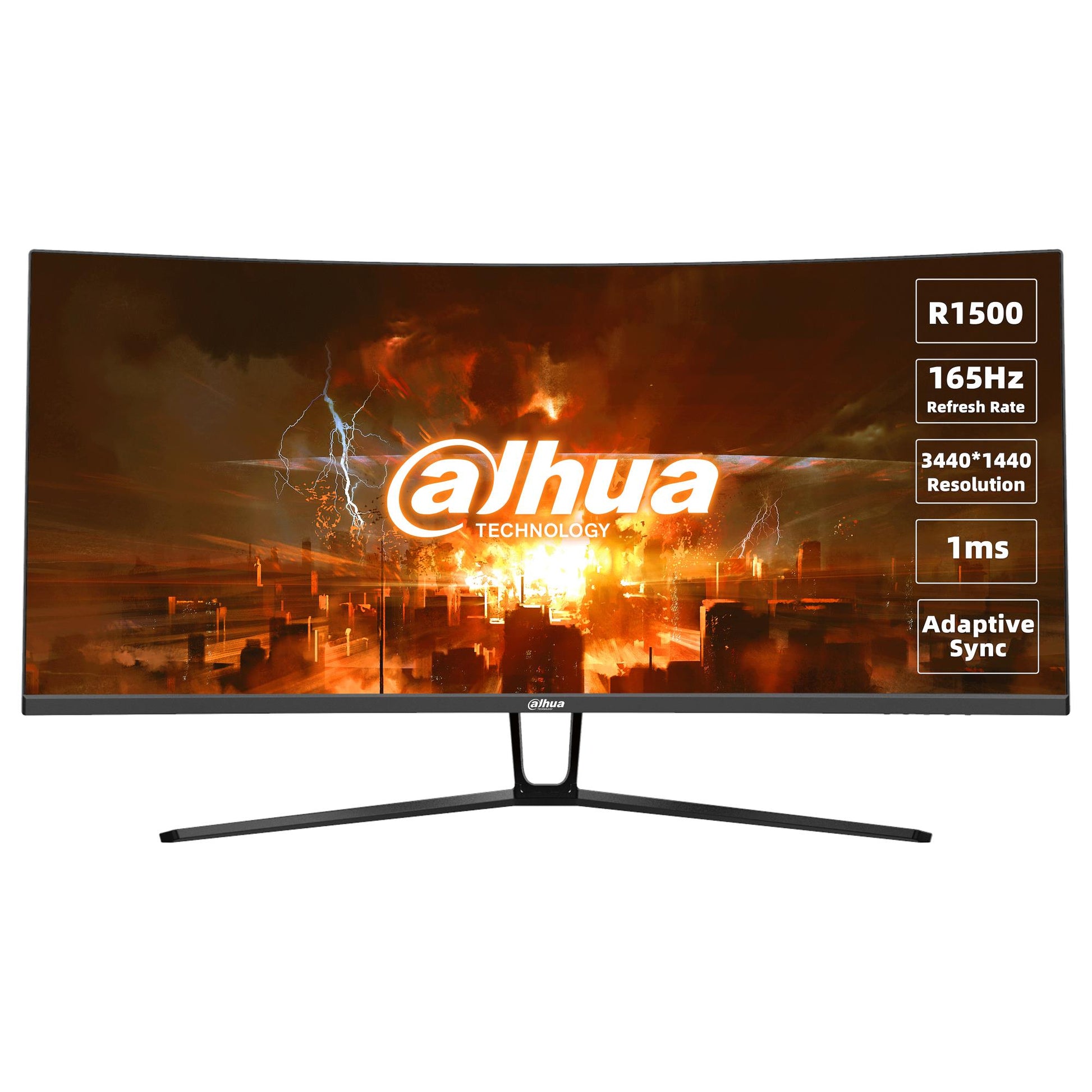 LCD Monitor|DAHUA|DHI-LM34-E330C|34"|Mängu/Kaardus/21 : 9|Paneel VA|3440x1440|21:9|165Hz|1 ms|Kallutus|Värv Must|LM34-E330C