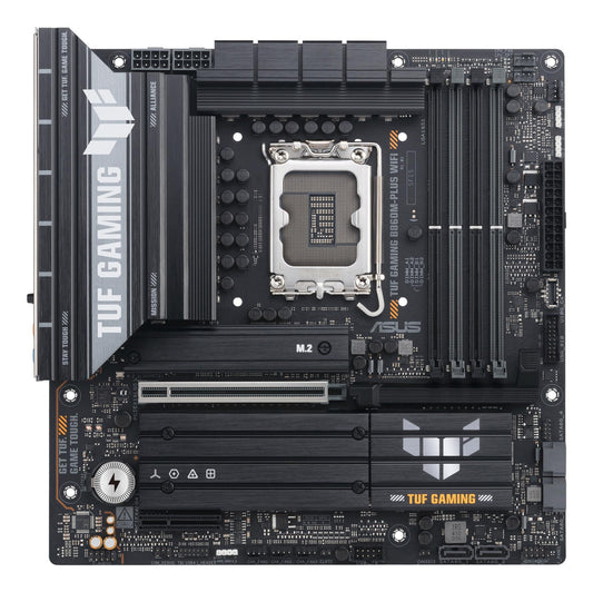 Mainboard|ASUS|Intel B860 Express|LGA1851|Micro-ATX|Memory DDR5|Memory slots 4|1xPCI-Express 4.0 4x	|1xPCI-Express 5.0 16x|3xM.2|1xHDMI|1xDisplayPort|1xUSB 2.0|4xUSB 3.0|2xUSB 3.2|1xUSB-C|1xOptical S/PDIF|1xRJ45|5xAudio port|GAMINGB860M-PLUSWIFI