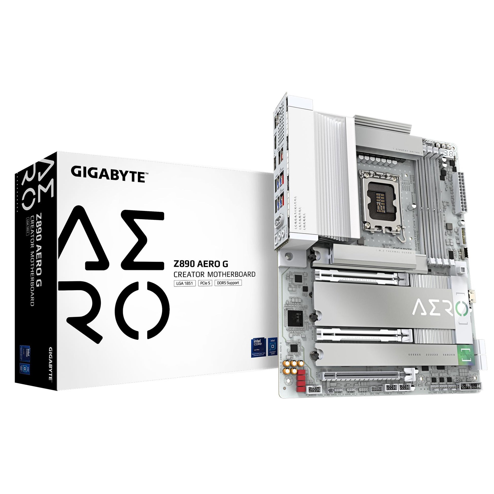 Emaplaat|GIGABYTE|Intel Z890|LGA1851|ATX|Mälu DDR5|Mälu pesad 4|1xPCI-Express 4.0 4x	|1xPCI-Express 5.0 8x|1xPCI-Express 5.0 16x|5xM.2|1xHDMI|2xUSB 2.0|4xUSB 3.2|1xUSB-C Thunderboltiga|1xOptiline S/PDIF|2xRJ45|2xHeliport|Z890AEROG