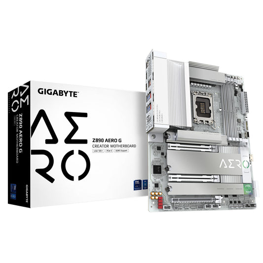 Mainboard|GIGABYTE|Intel Z890|LGA1851|ATX|Memory DDR5|Memory slots 4|1xPCI-Express 4.0 4x	|1xPCI-Express 5.0 8x|1xPCI-Express 5.0 16x|5xM.2|1xHDMI|2xUSB 2.0|4xUSB 3.2|1xUSB-C w/Thunderbolt|1xOptical S/PDIF|2xRJ45|2xAudio port|Z890AEROG