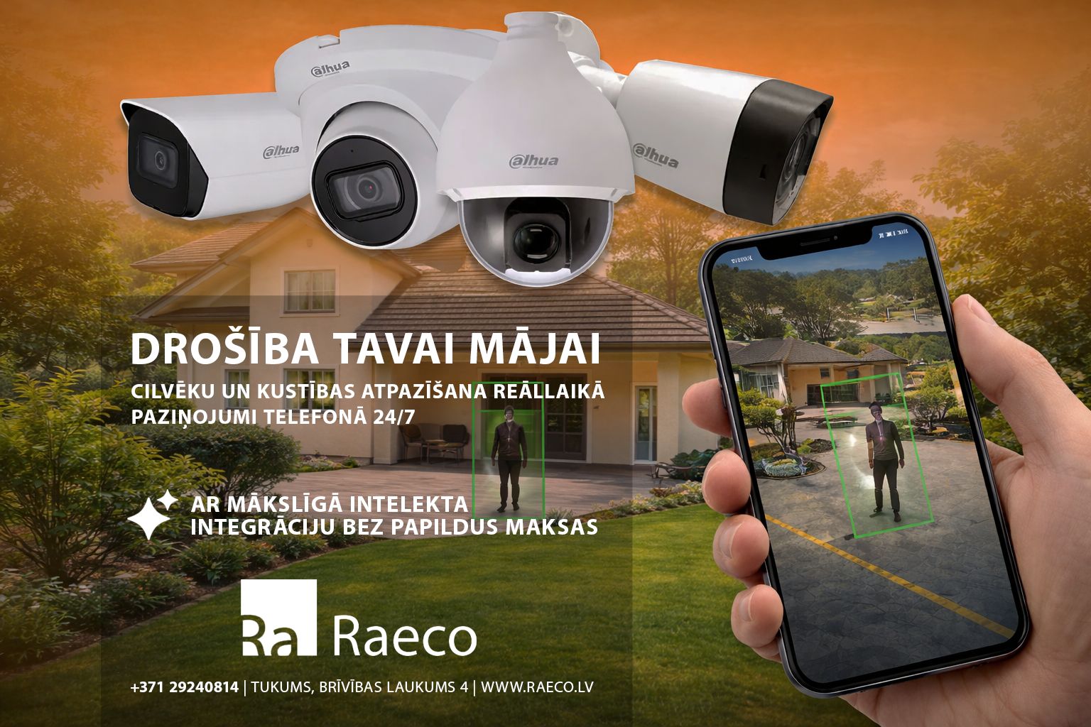 Video novērošana mājai - drošība tavai mājai