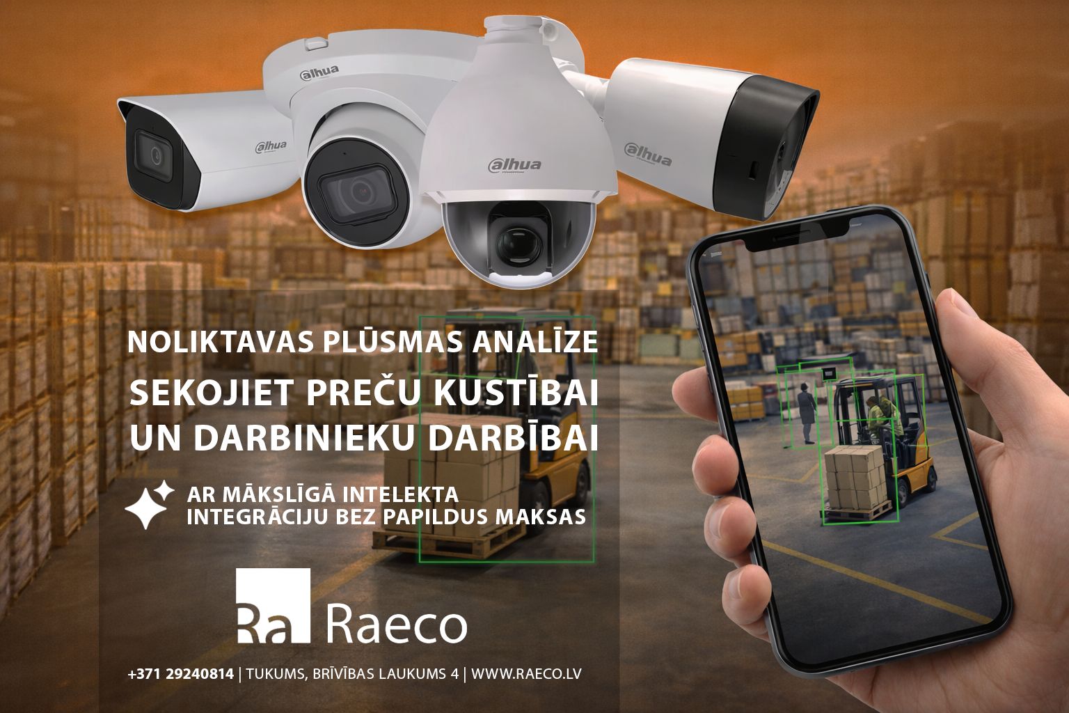 Noliktavas plūsmas analīze un video novērošana